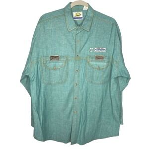Vintage 90s MTO International Shirt Men's XL Green LS Sleeve Gorpcore *Flaw***
